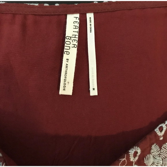 Anthropologie Feather Bone Ynez Eyelet Tunic Dress - Size Medium - Picture 6 of 10